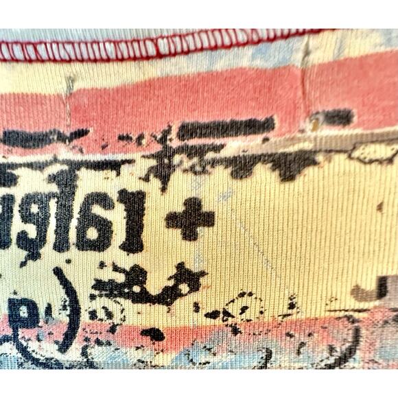 Vintage Y2K Vanilla Sugar Size Medium Jeweled French Floral Whimsy Blouse - Picture 6 of 9